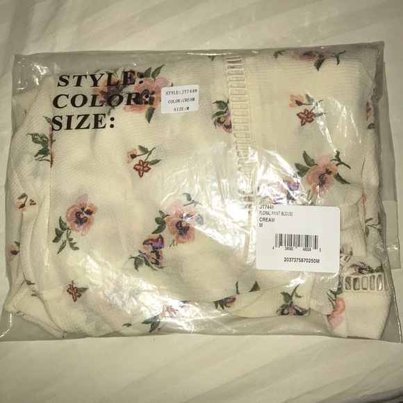 Jealous tomato floral open back top - Picture 5 of 6